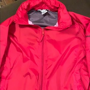 Columbia rain jacket red